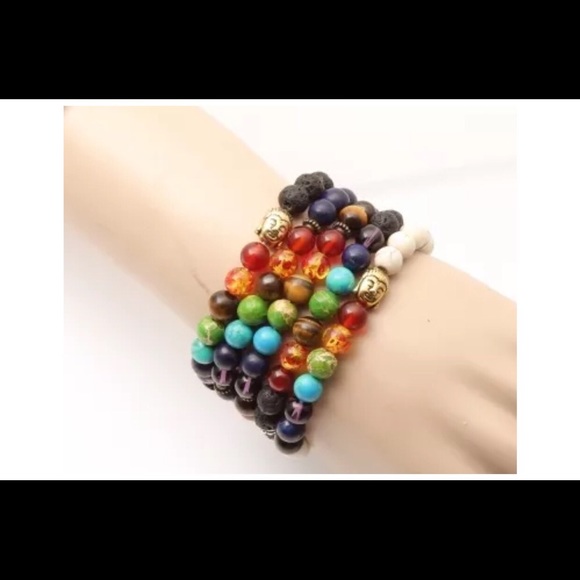 7 Chakra Tiger’s Eye Bracelet Energy Balance Faith - Picture 7 of 7